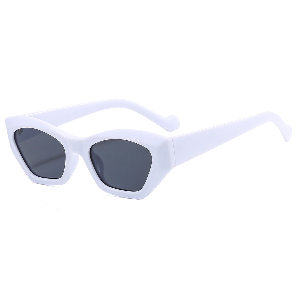 Wholesale Small Frame Polygon Cat Eye PC Sunglasses